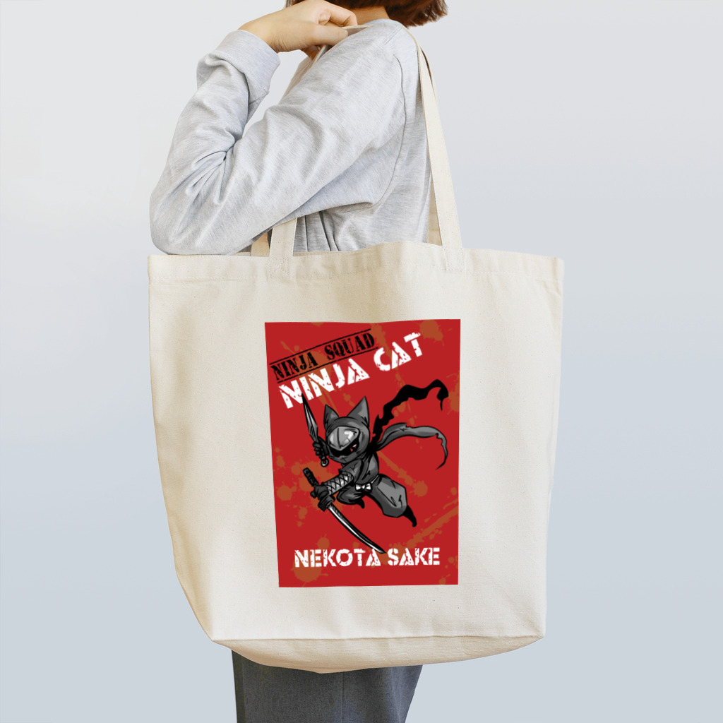 NINJA WARSのNINJA CAT Tote Bag