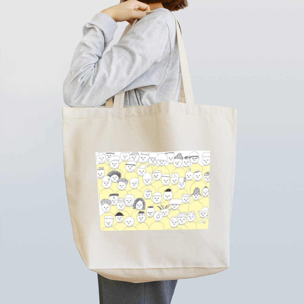 ナガキパーマの黄色ハイネックの会 Tote Bag