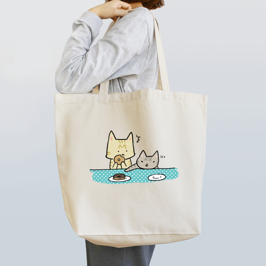 Rosemary*Teaのおちびとチャトニャン（ドーナツ） Tote Bag