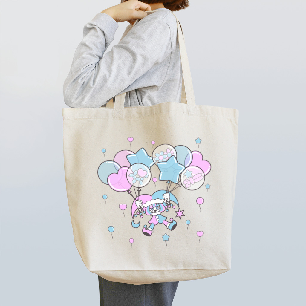 NAOTOONS SHOP SUZURI支店のFloating on a Balloon Tote Bag