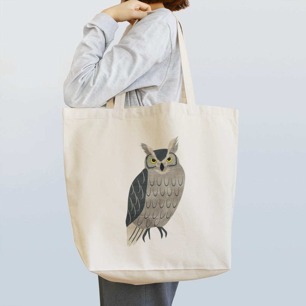 ツルマルデザインの森のフクロウ Tote Bag