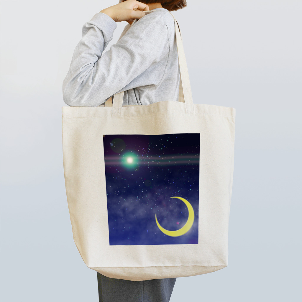 ぐりーんぐらすらいとのCosmic Light Tote Bag