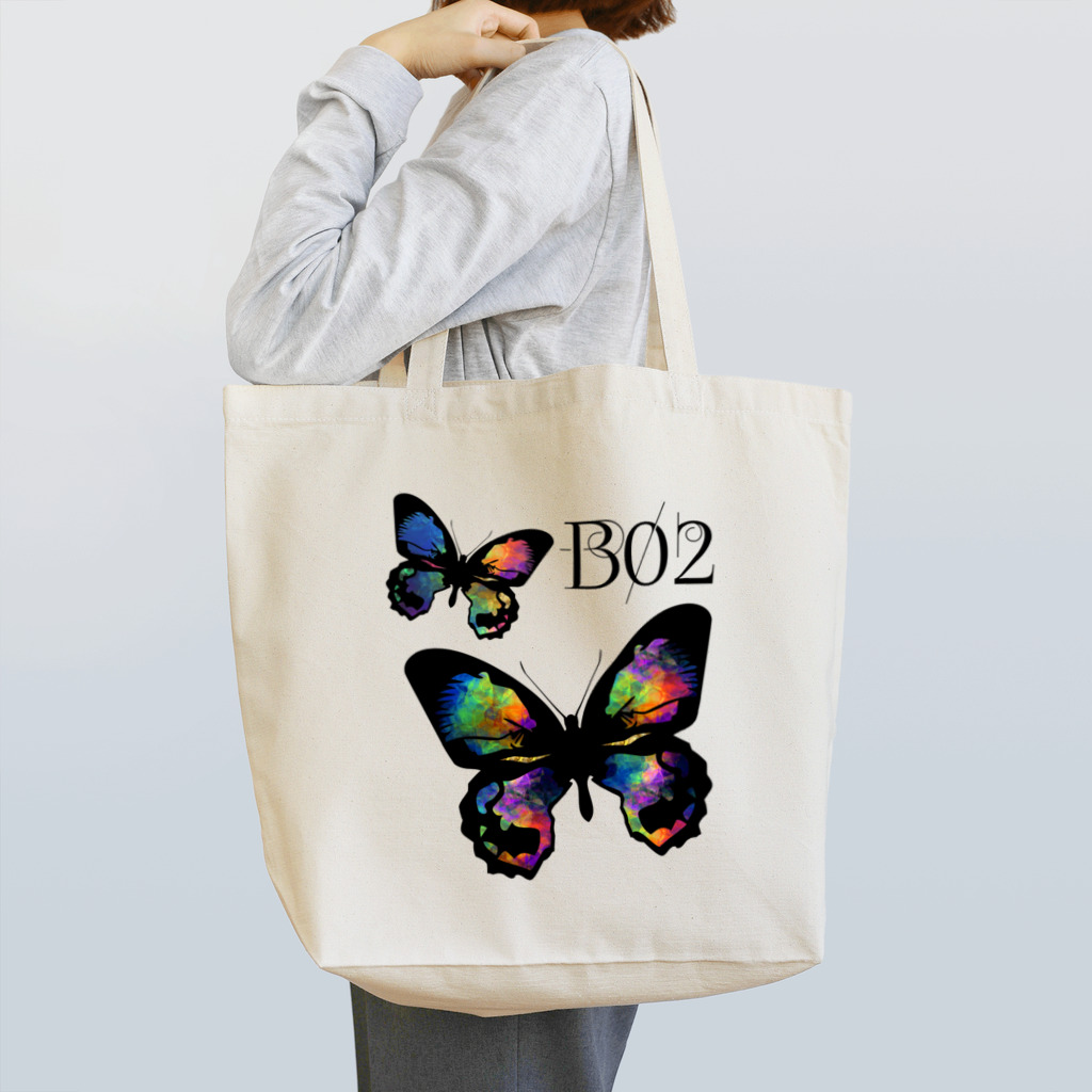 xmosaicxの02B・蝶々 トートバッグ