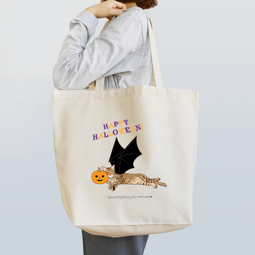 梅みんつのハロウィン猫たまき Tote Bag