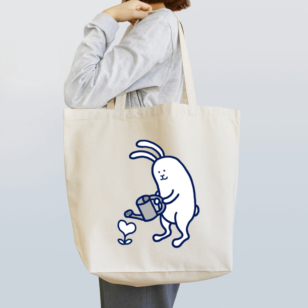 usamiyosioのうさみよしお「ココロに水まき」 Tote Bag