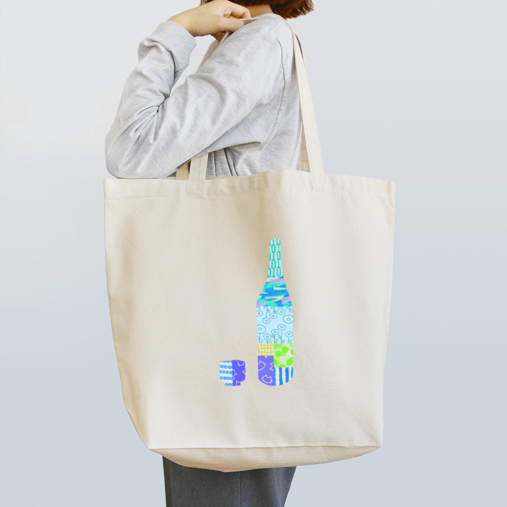 polyphonyの一升瓶とおちょこ　パッチワーク Tote Bag