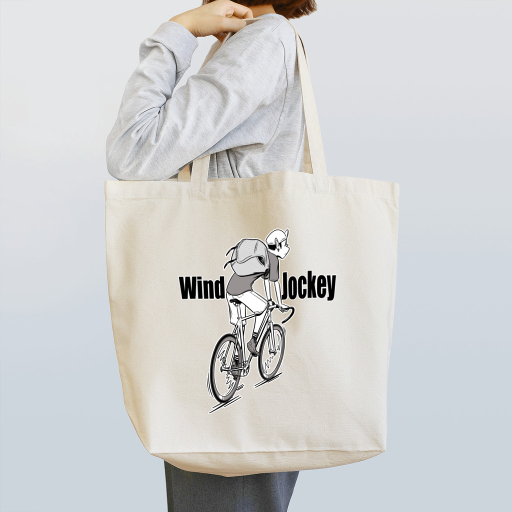 nidan-illustrationの"Wind Jockey" トートバッグ
