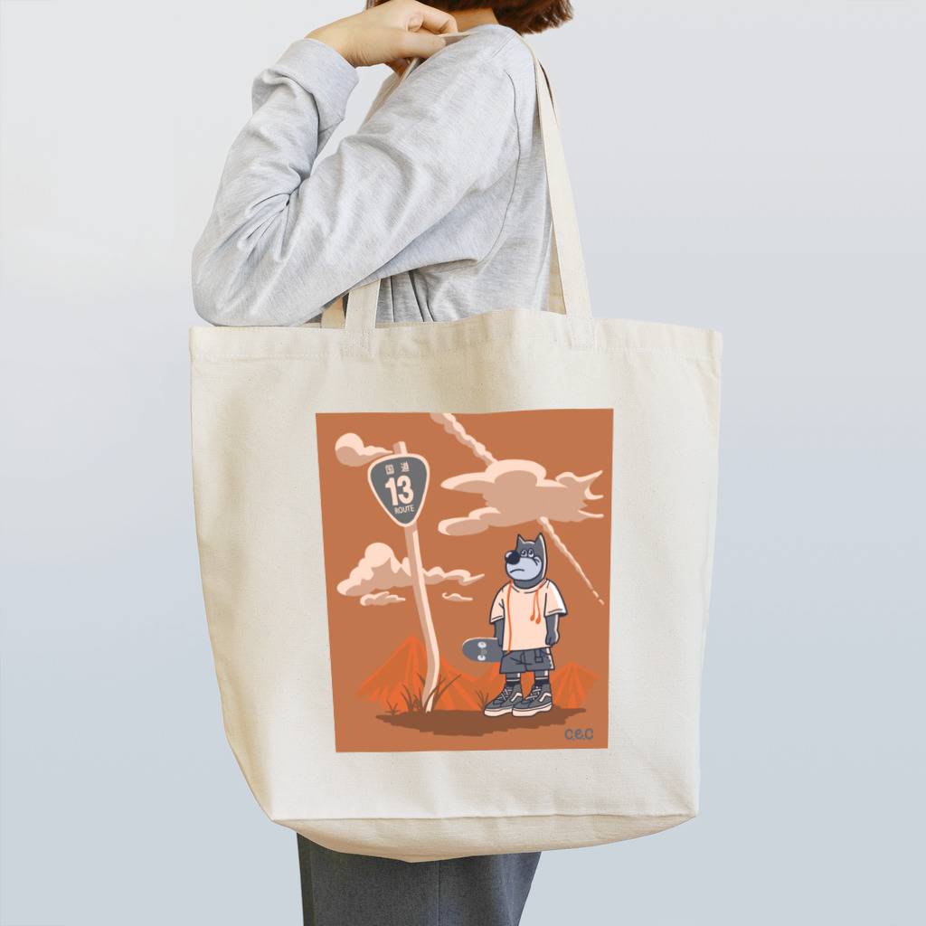 CHEAP EARPHONE CLUB のROUTE13 TOTE BAG トートバッグ