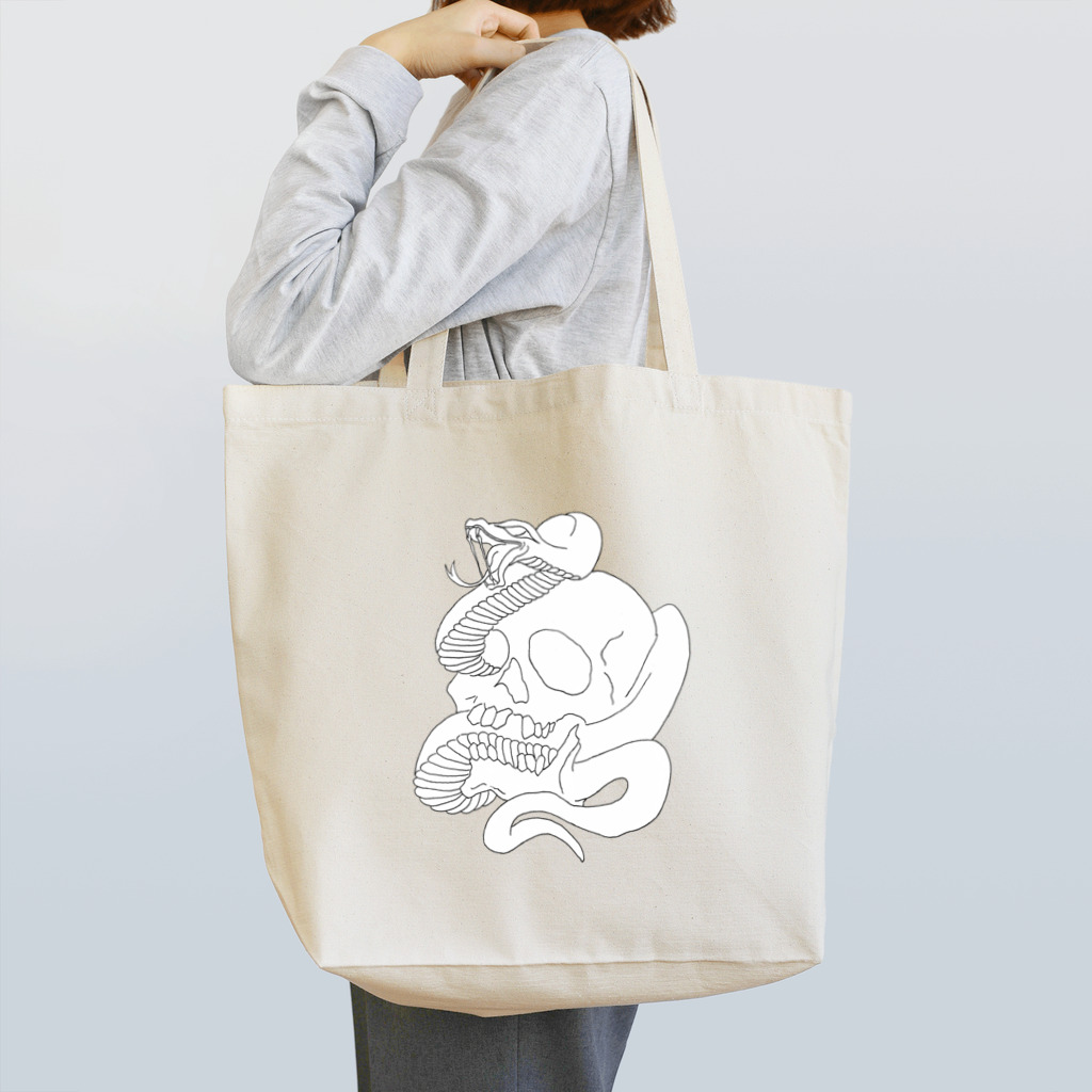 ZERRYの蛇骸骨 Tote Bag