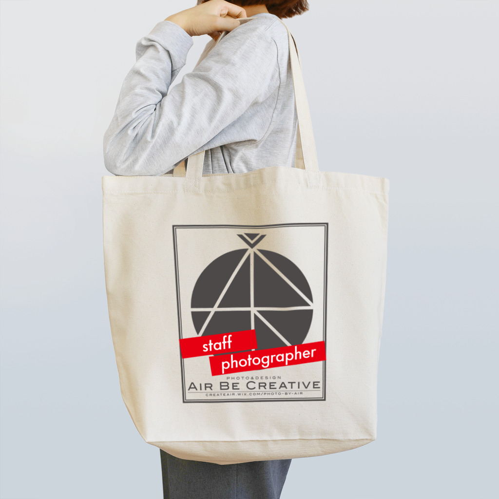 空気椅子のABC「staff photographer」ロゴ Tote Bag