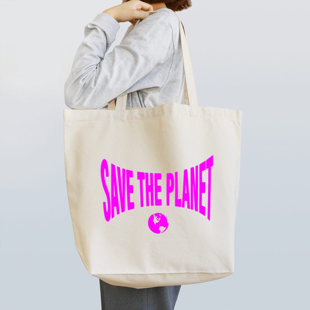 Photographer＠USA(うさ）のSAVE THE PLANET PINK トートバッグ