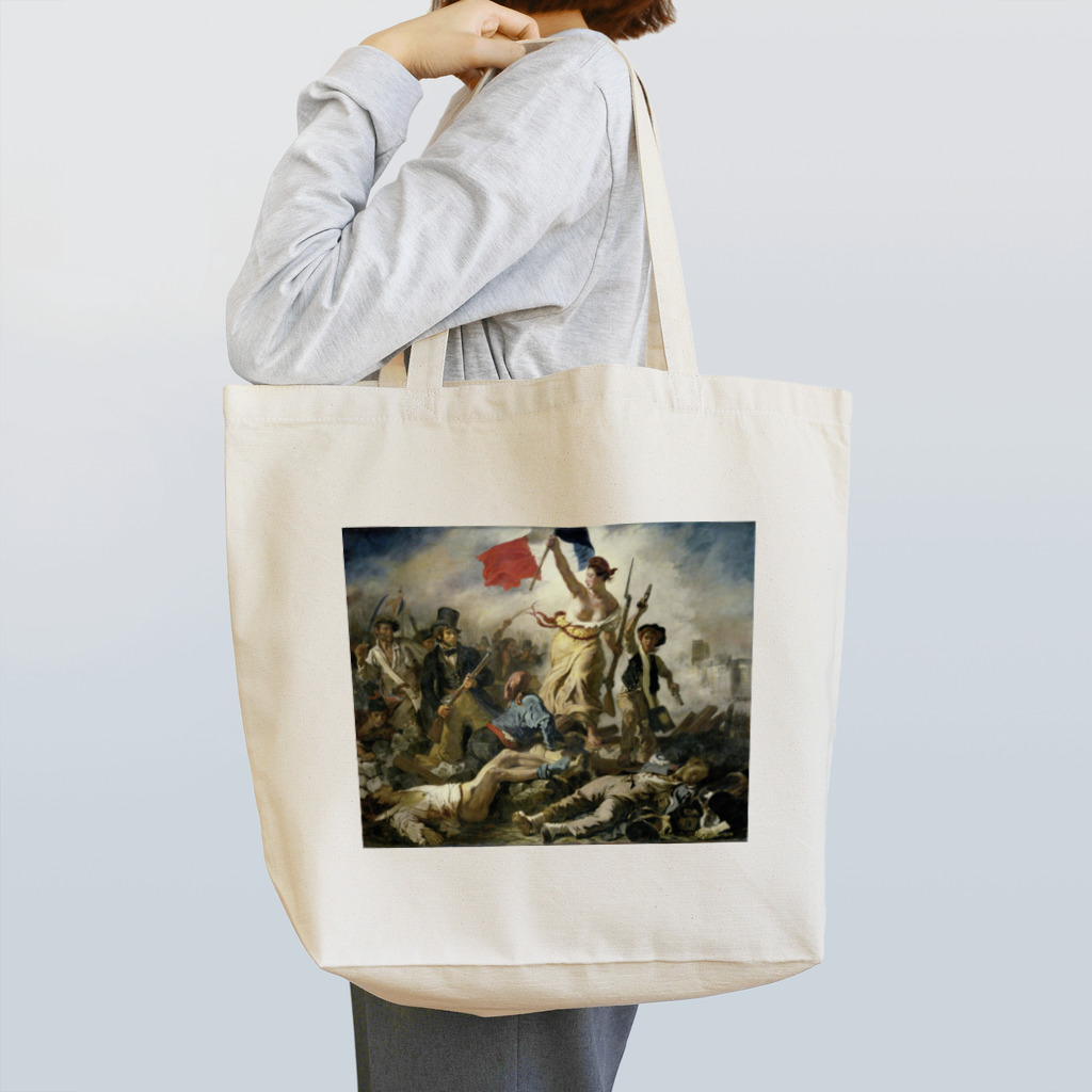 Art Baseの民衆を導く自由の女神 / ウジェーヌ・ドラクロワ(La Liberte guidant le peuple 1830) Tote Bag