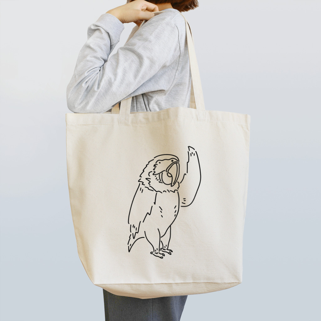 Aliviostaのオウムのスター 鳥 動物イラスト Tote Bag