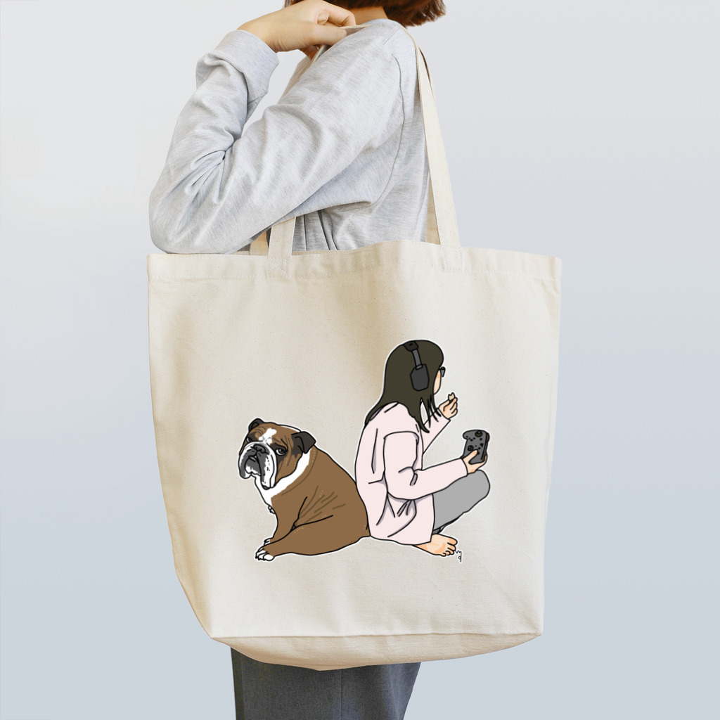 ボーイ君のお散歩のボーイ君〜福丸さん Tote Bag