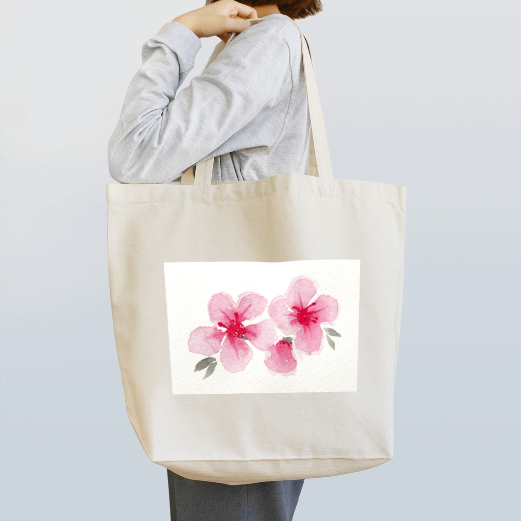 館眞寫イシ優の水彩のお花です。 Tote Bag