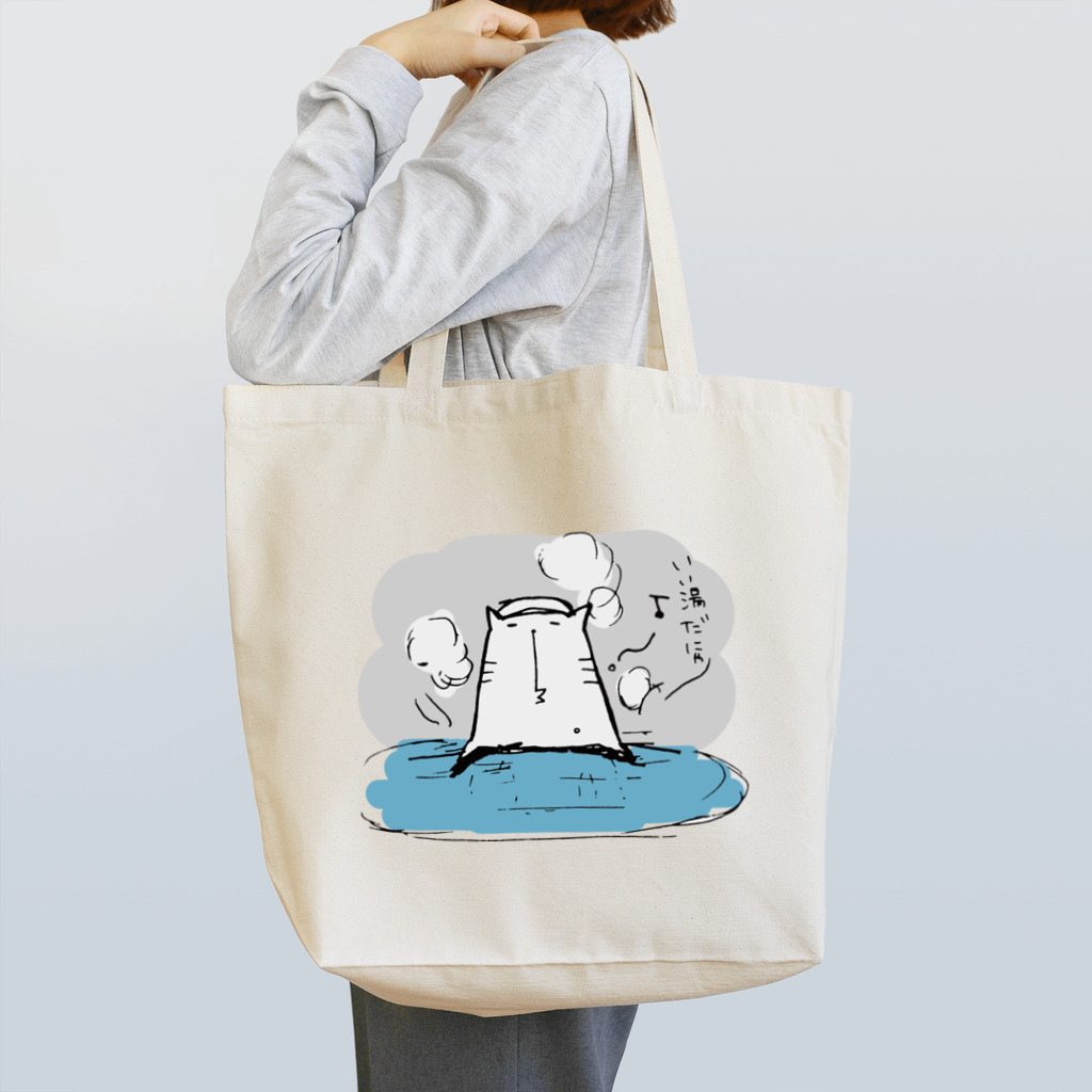 momosanの温泉猫 Tote Bag