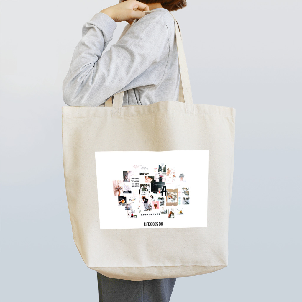 AMINOR (エーマイナー)のLIFE GOES ON _ 8 Tote Bag