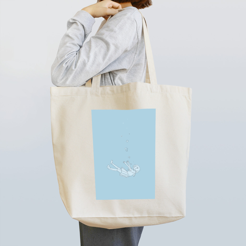 あおいらんぷの落ちるひと Tote Bag