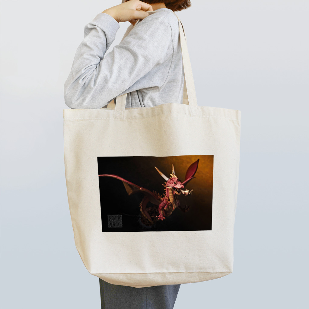 ねんどらんどSUZURI店の火焔龍ファイヤードラゴン Tote Bag