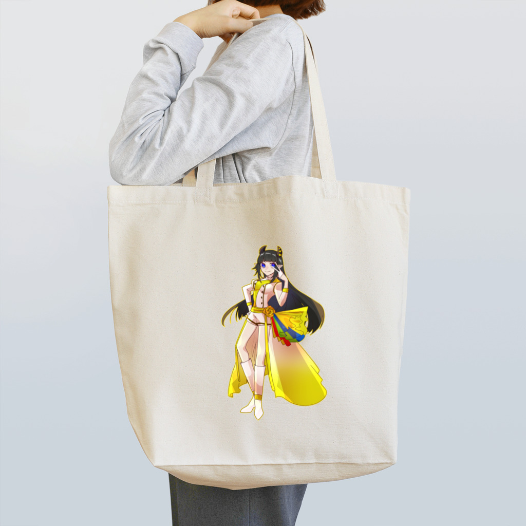 甘居 モン`߮߰🖤߮߬ ⃕`のエビ家１周年記念の「甘居モン」 トートバッグ