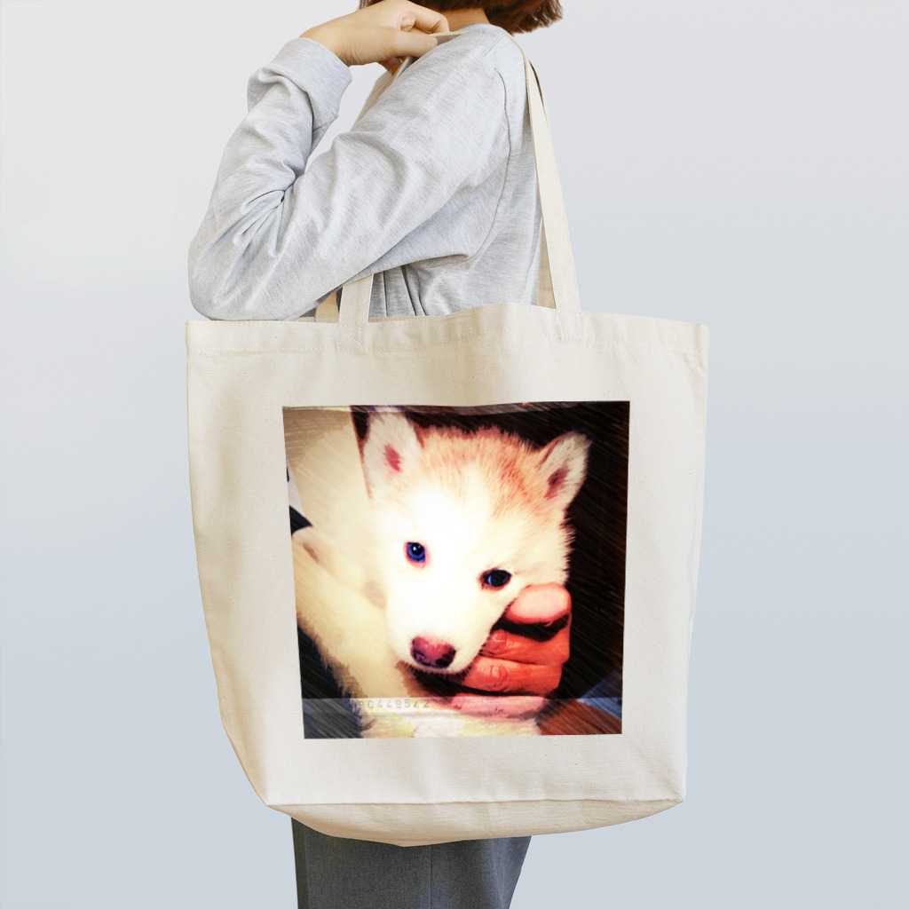 Husky'S Herb Gardenのちびっ子ハスキー チコリちゃん Tote Bag