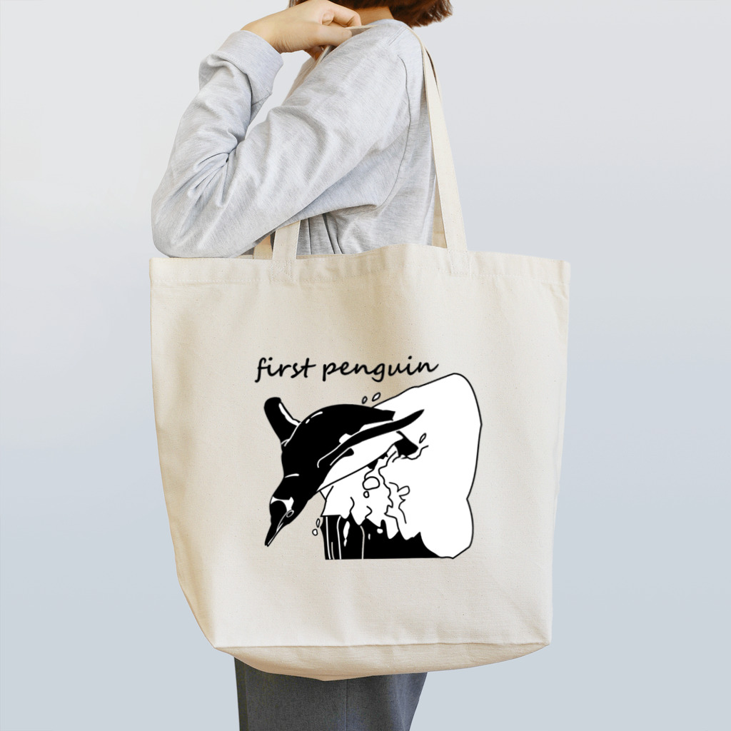 ＴＡＭＡ　Ｃａｒａｔ☆たまカラット☆のFirst penguin(ファーストペンギン) トートバッグ