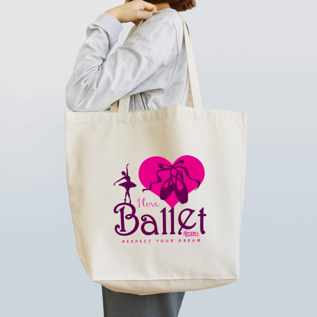 FOXY COLORSのI Love Ballet B トートバッグ