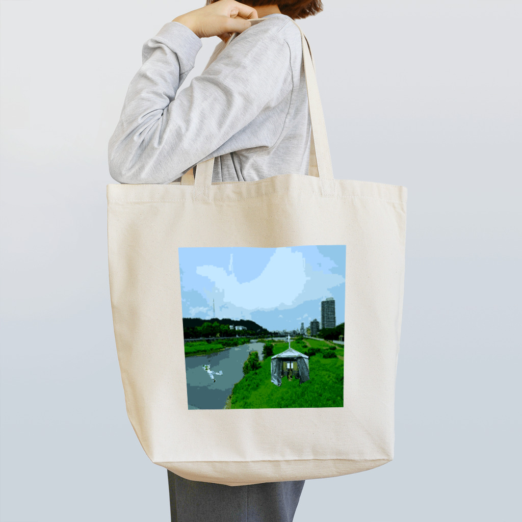 Danke Shoot Coffeeの広瀬川テントサウナ Tote Bag