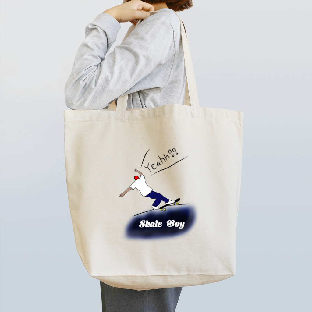 ラクガキ工房のSkate boy Tote Bag