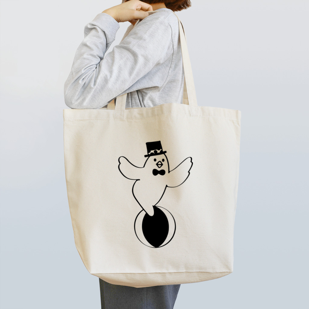 ゴトウミキのハトの玉乗り Tote Bag