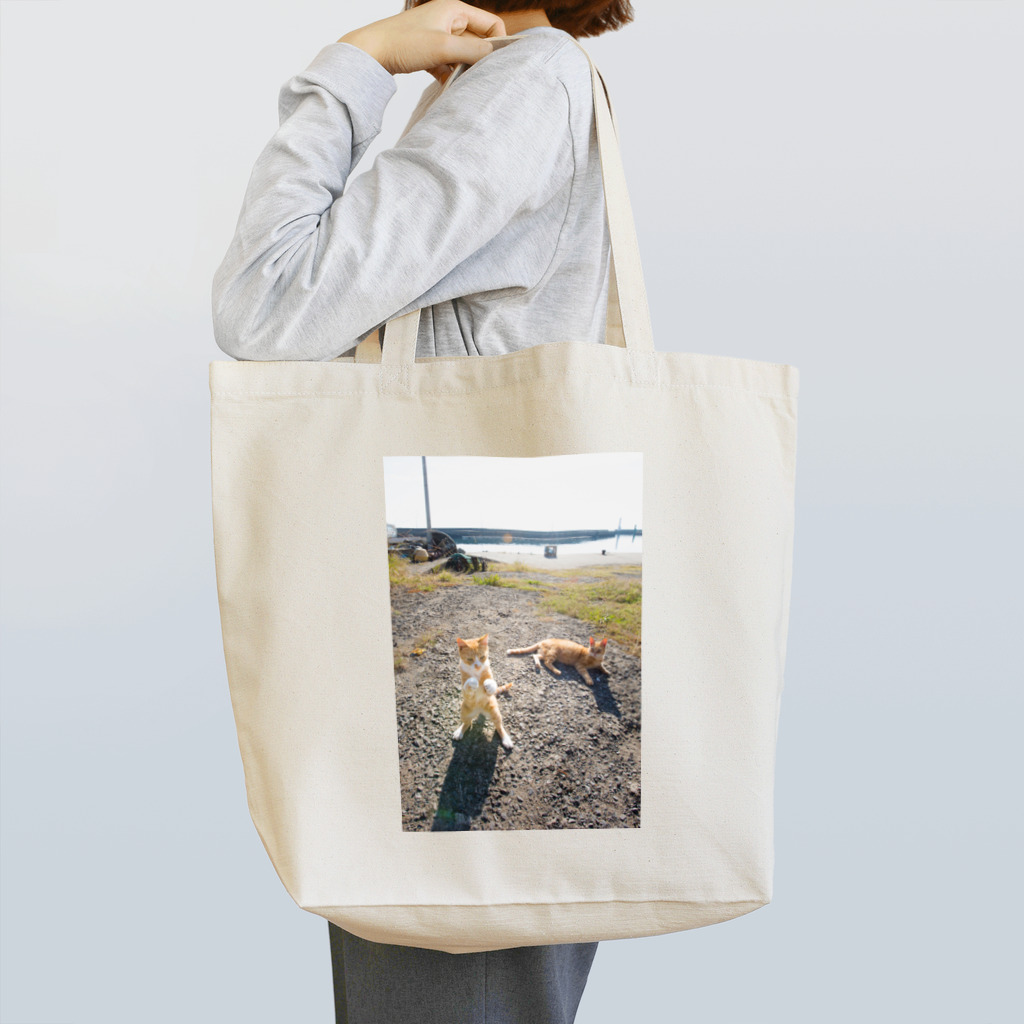 猫写真家　森永健一 にゃんこ屋 SUZURIストアの空中殺法 Tote Bag