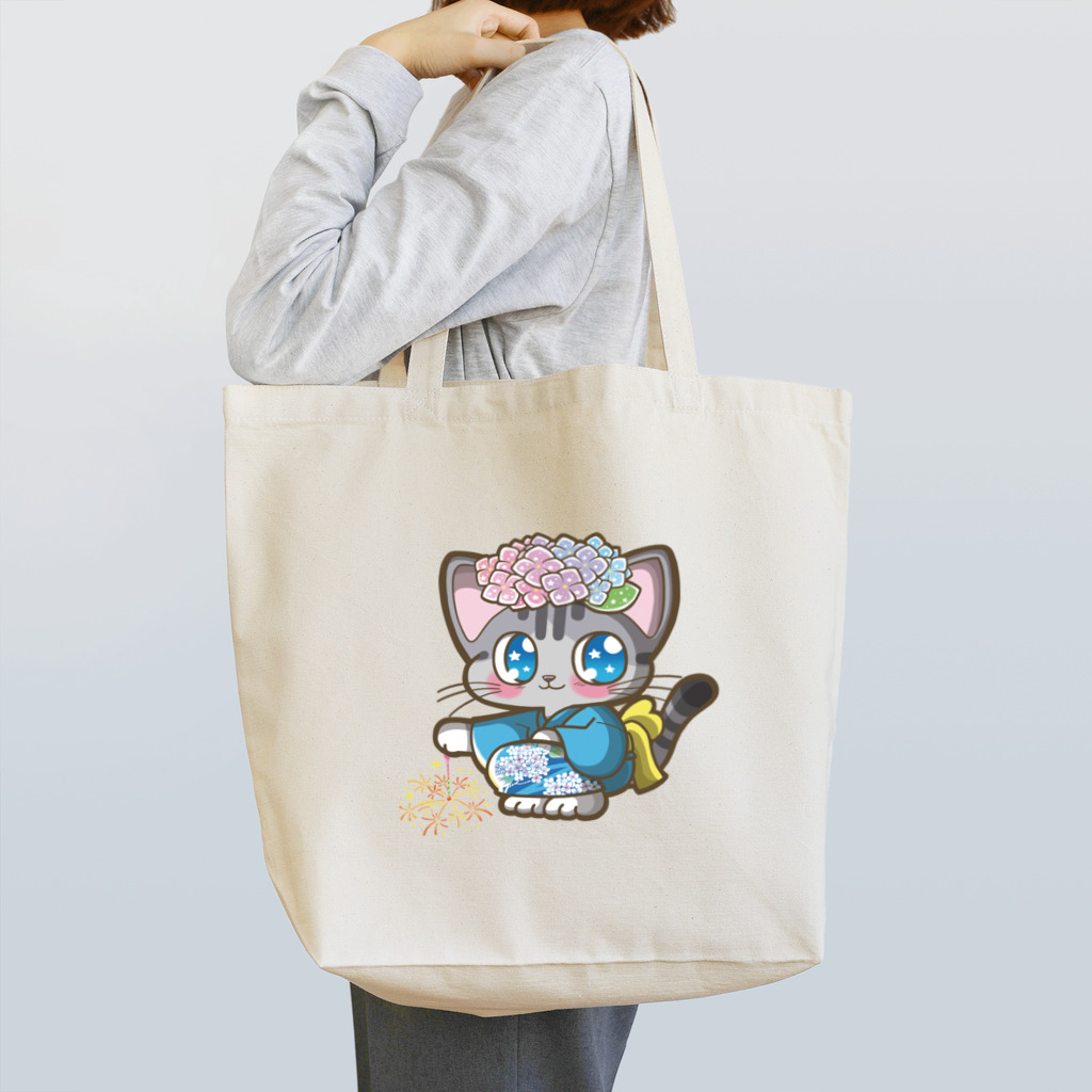 あじさいロコモンのゆかたのロコモン Tote Bag