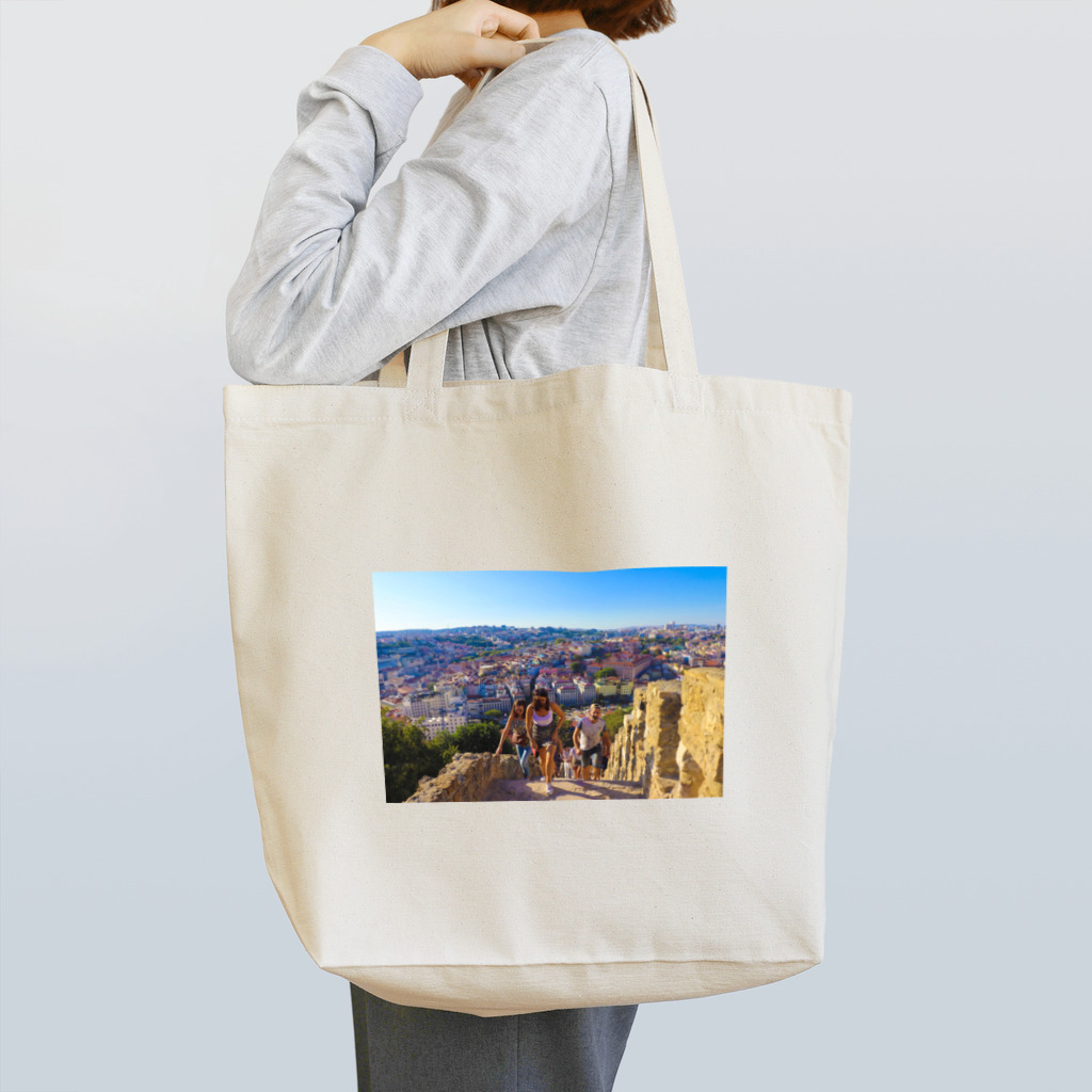 ク○ニ社長｜リヤカー珈琲×土木のリスボンの風景 Tote Bag