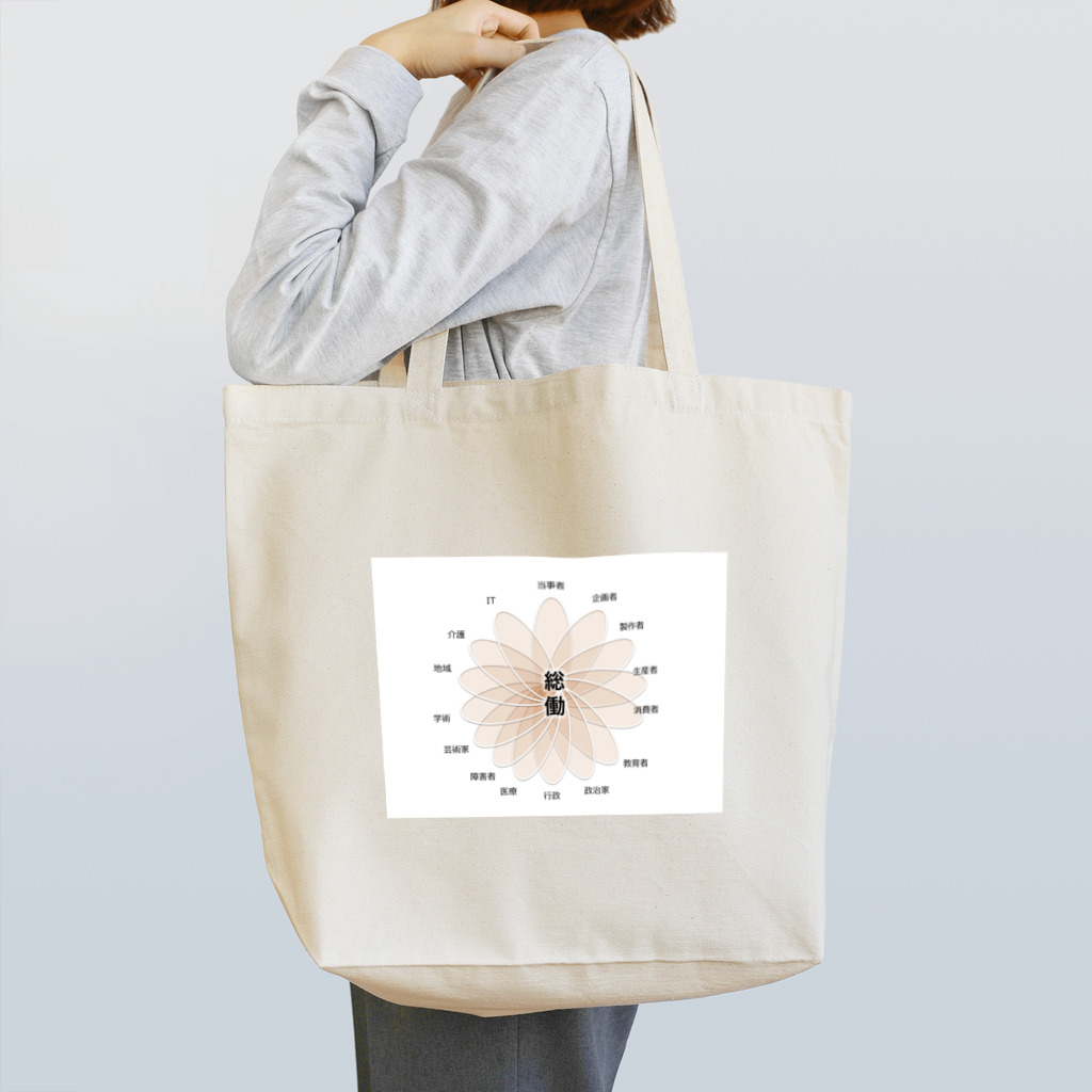 広瀬眞之介の総働 Tote Bag