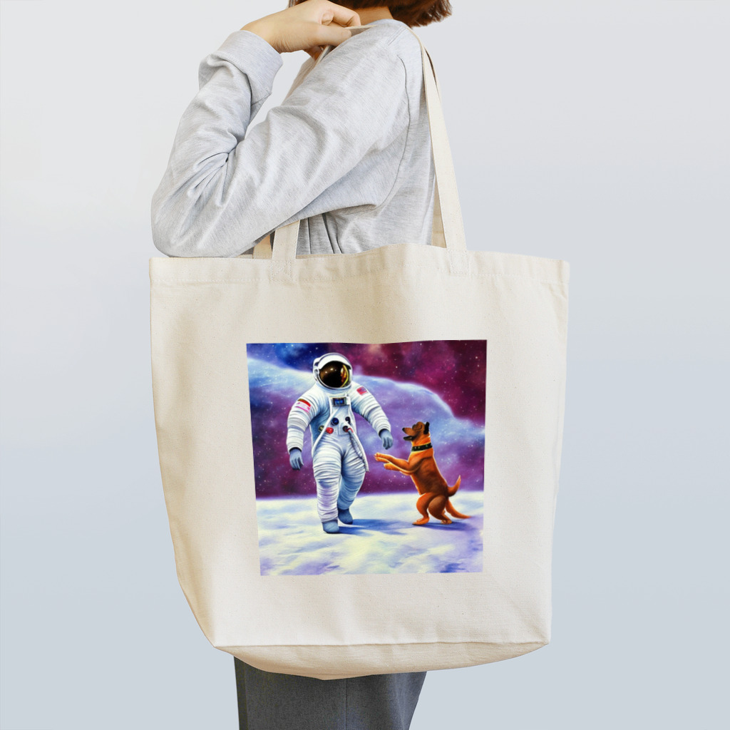 Edogawaの宇宙飛行士と犬 Tote Bag