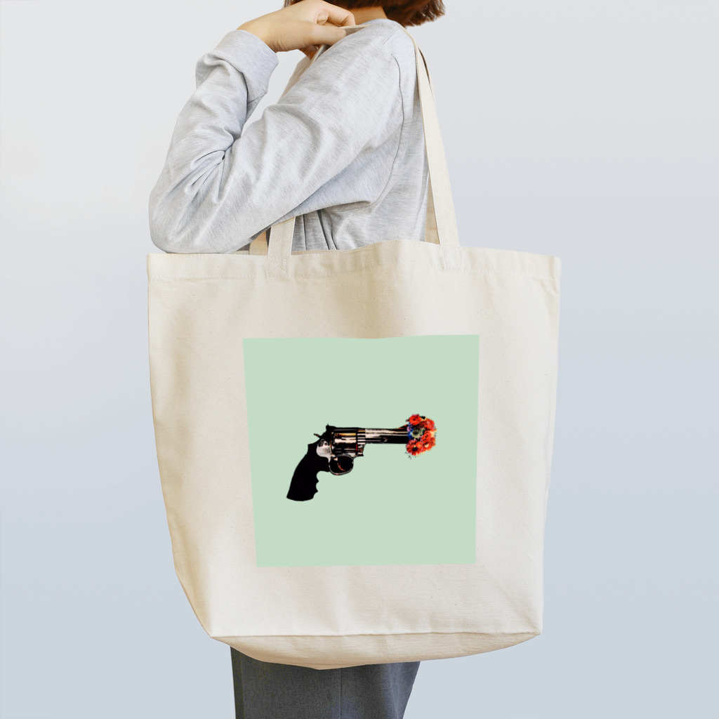 なうちの銃と花 Tote Bag