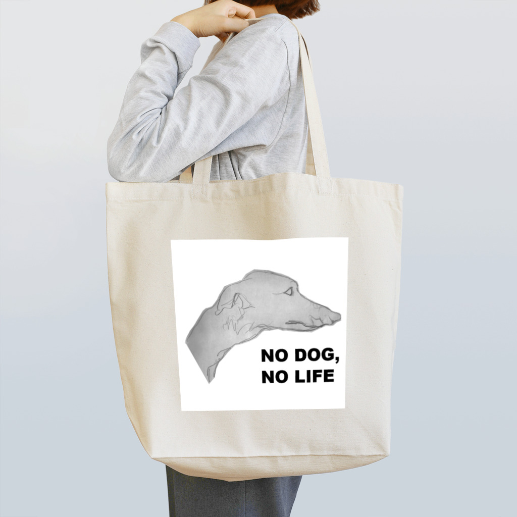 村上周(ムラカミシュウ）のNO DOG,NO LIFE Tote Bag