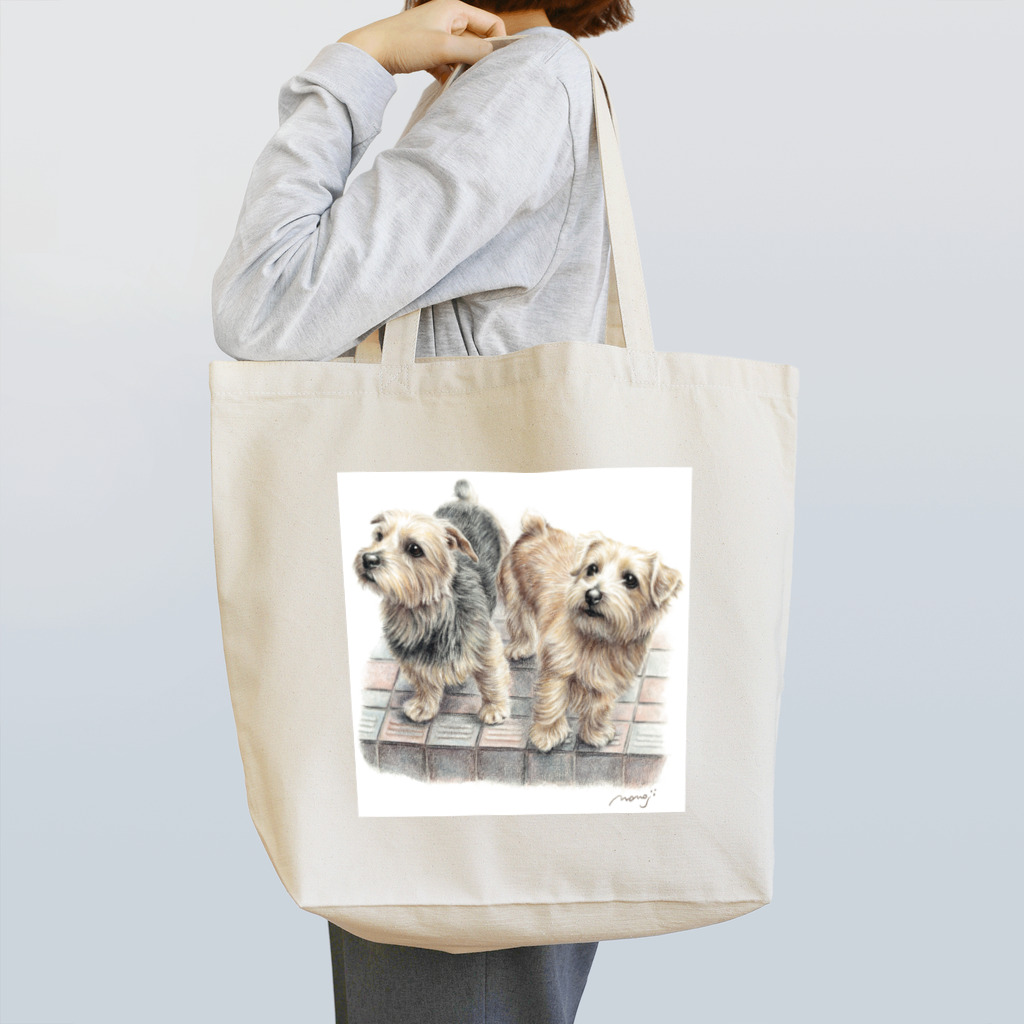 Momojiの犬画のノーフォークテリア22 Tote Bag