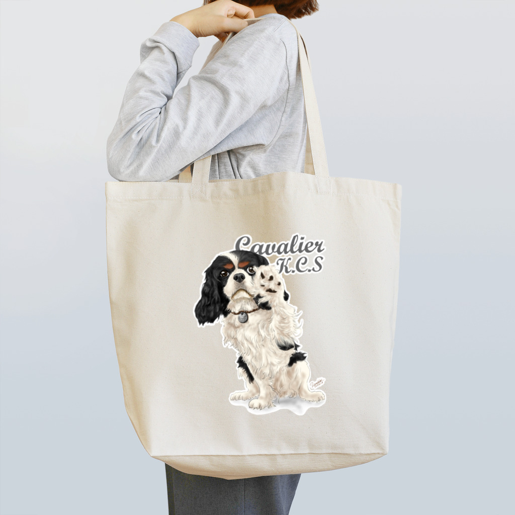 Shimiyasuのキャバリア№09 ちょいちょいトライカラー Tote Bag