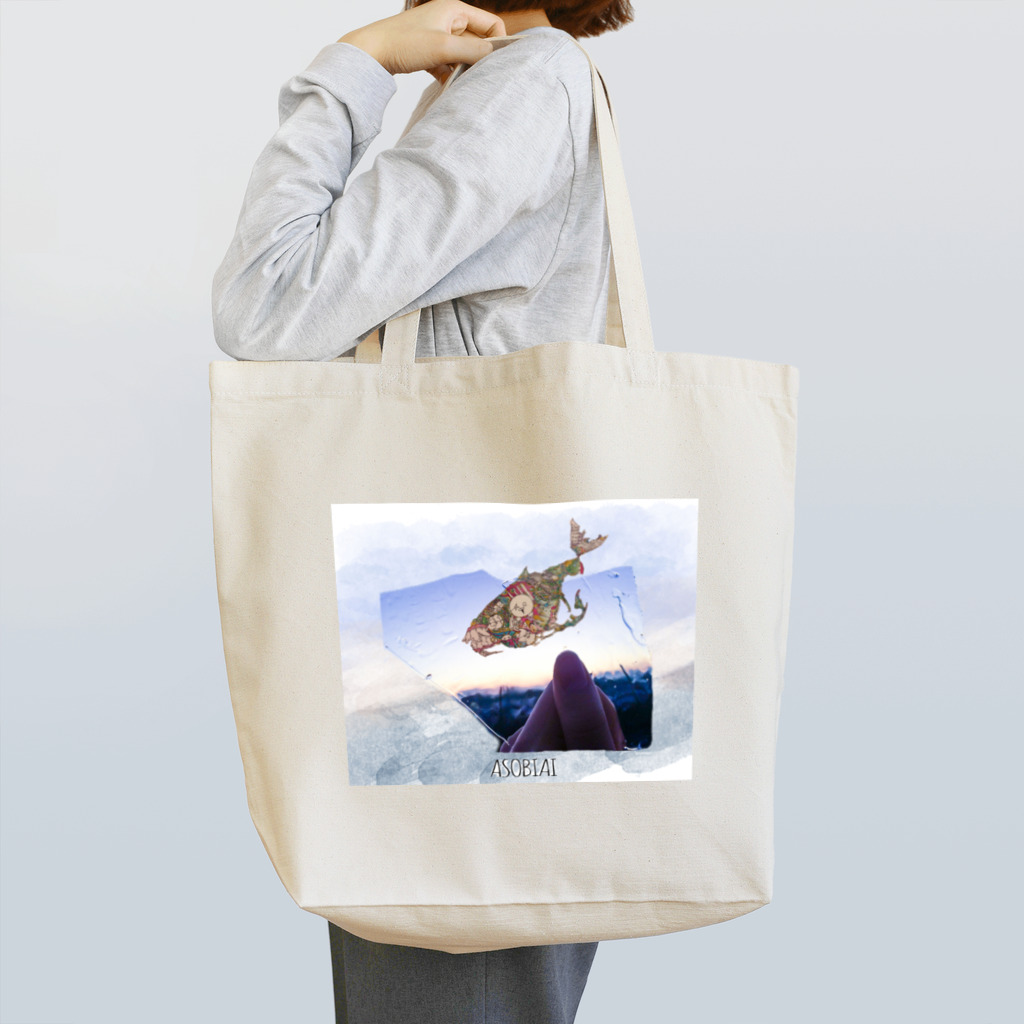 ASOBIAIのfish Tote Bag