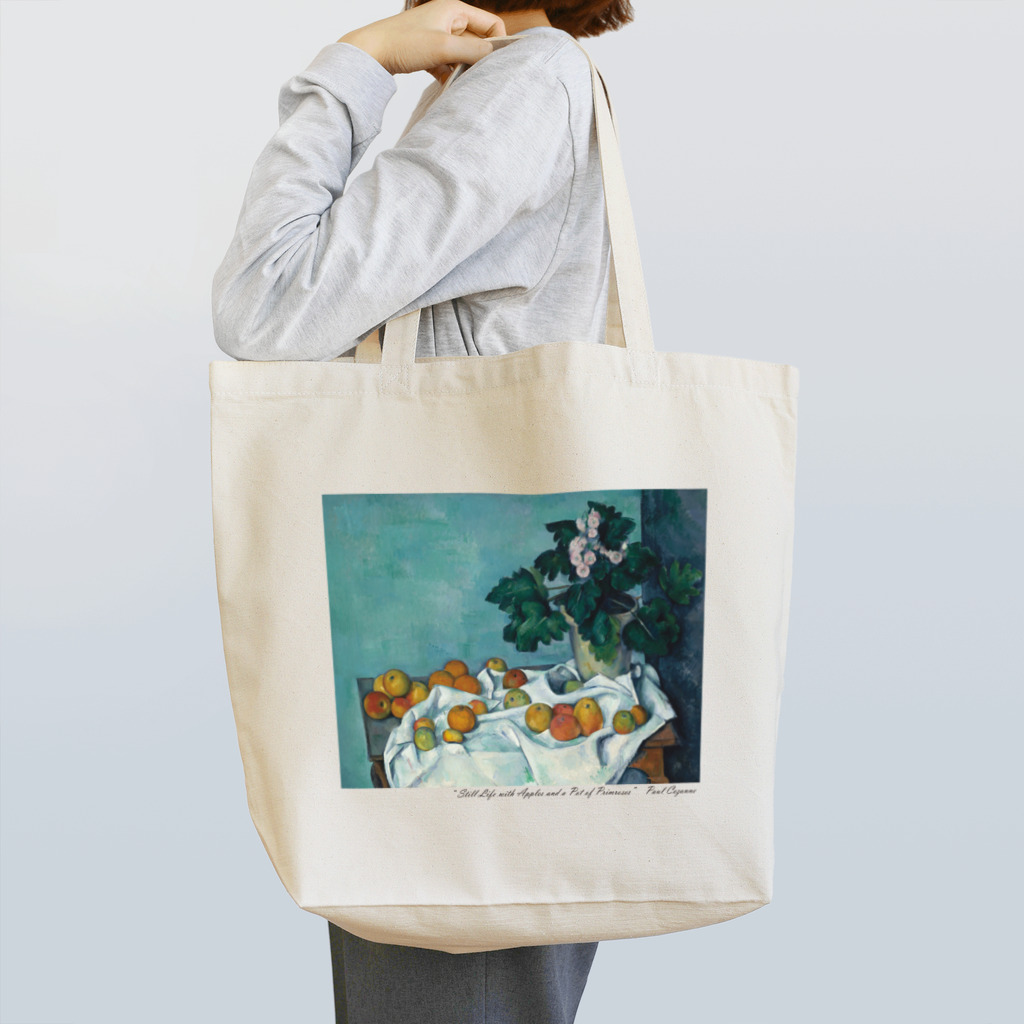 SONOTENI-ARTの017-007　ポール・セザンヌ　『リンゴとサクラソウの鉢のある静物』　トートバッグ Tote Bag