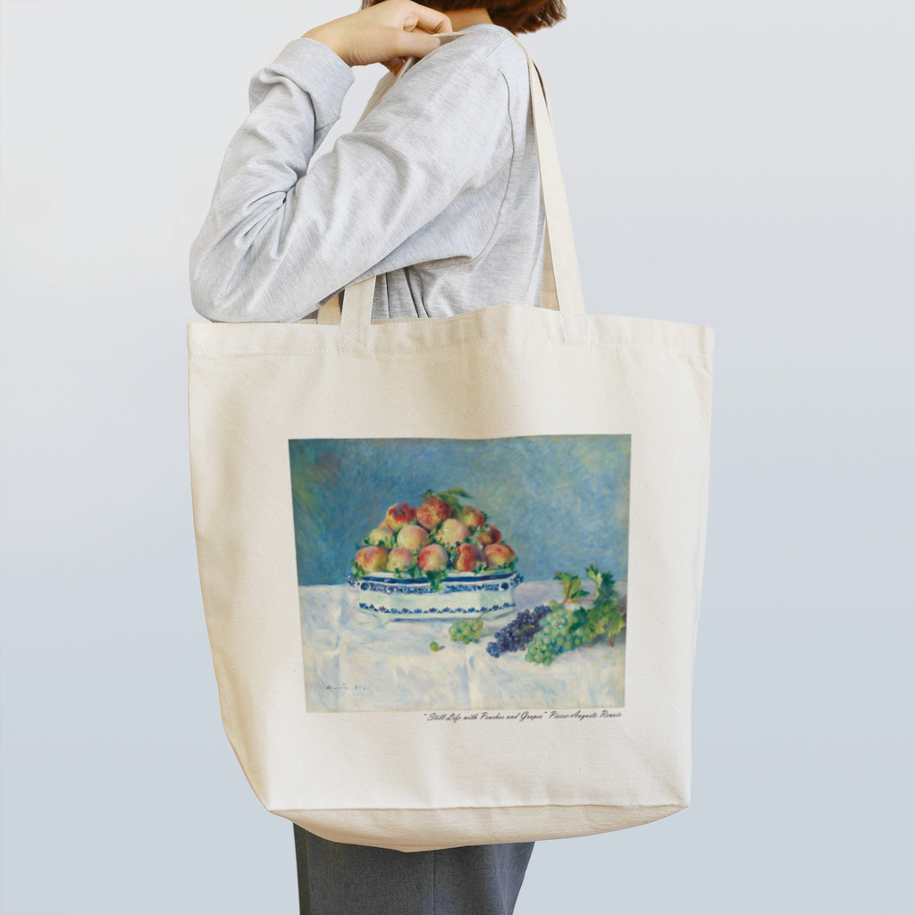 SONOTENI-ARTの016-008　ルノワール　『桃とぶどうのある静物』　トートバッグ Tote Bag