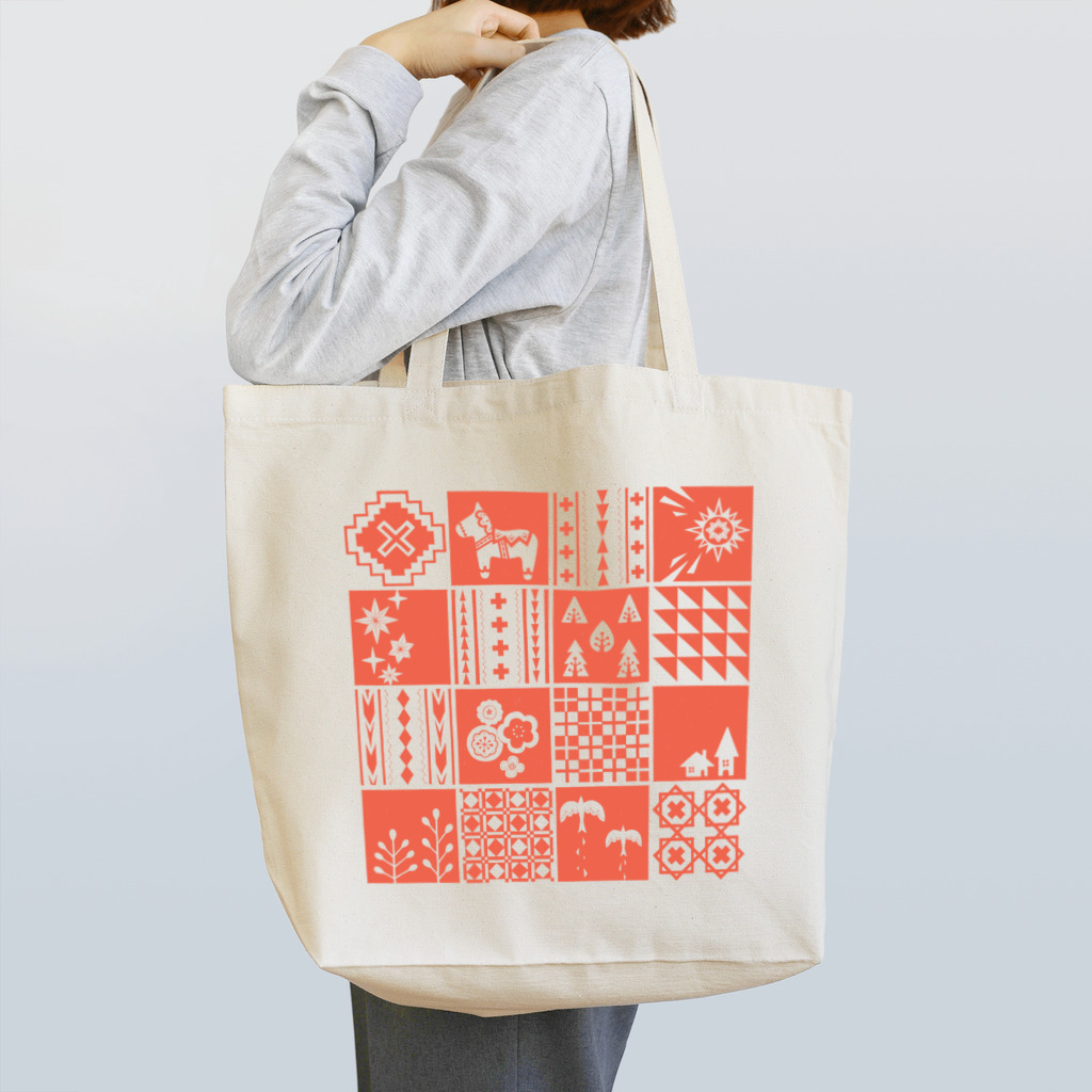Cicogna（チコーニャ）のpatchwork(pink) Tote Bag