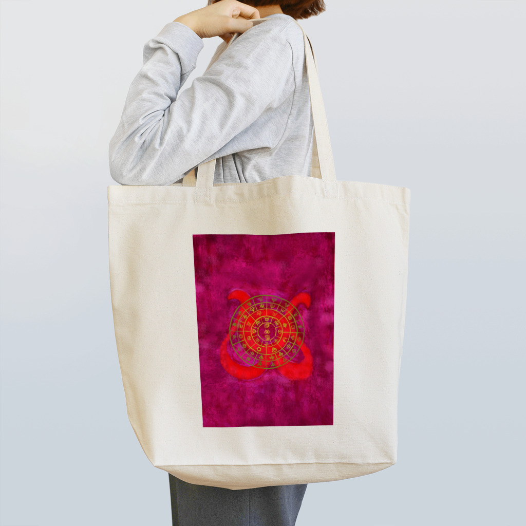 WAMI ARTのフトマニ赤金 Tote Bag