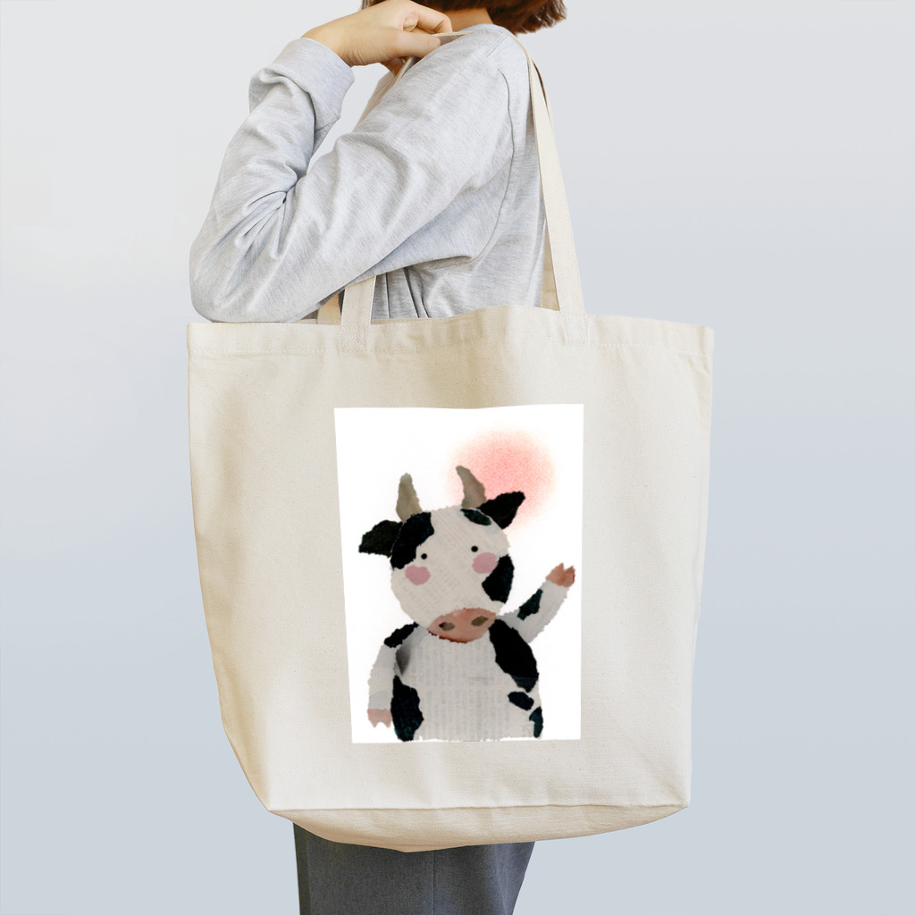 pokusiruのウシくん Tote Bag