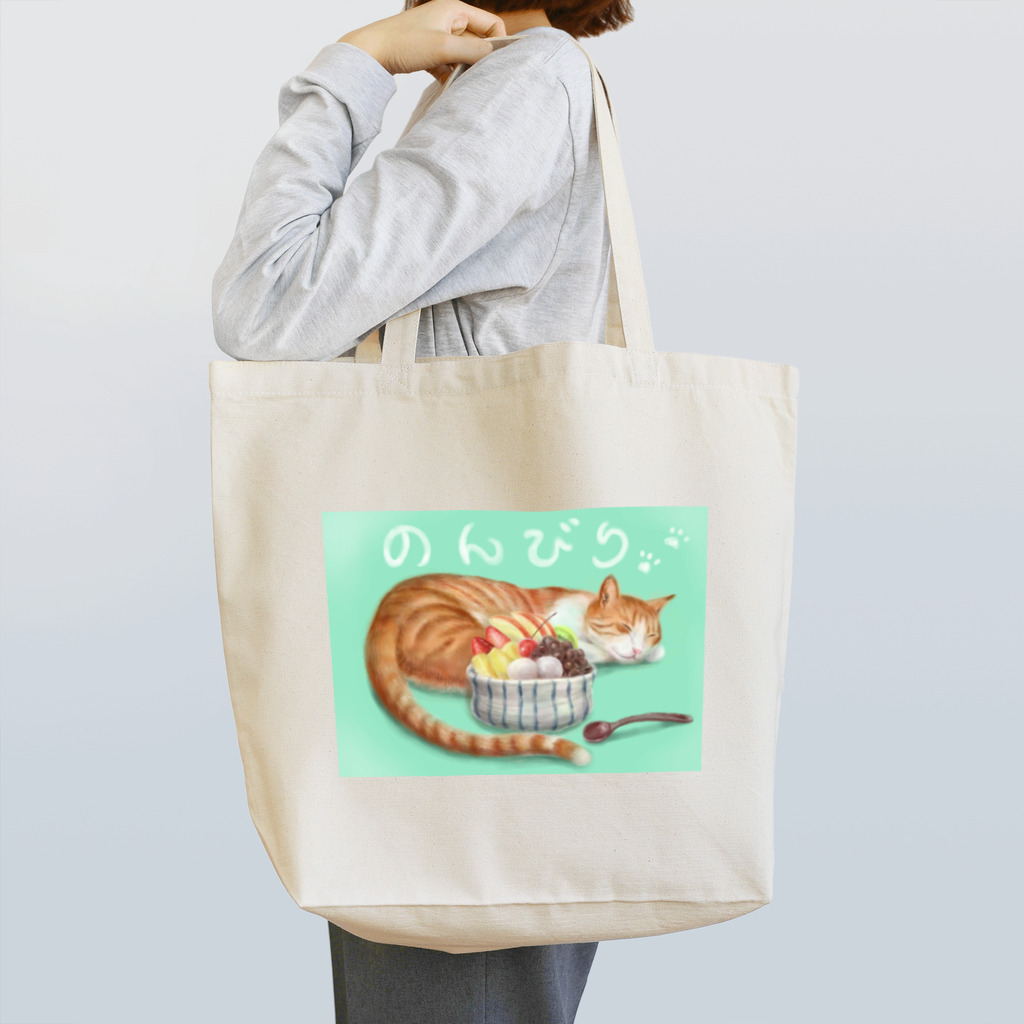 Ａｔｅｌｉｅｒ　Ｈｅｕｒｅｕｘの茶屋猫　あんみつ Tote Bag
