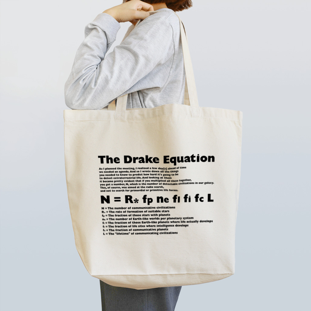 AURA_HYSTERICAのDrake_Equation Tote Bag