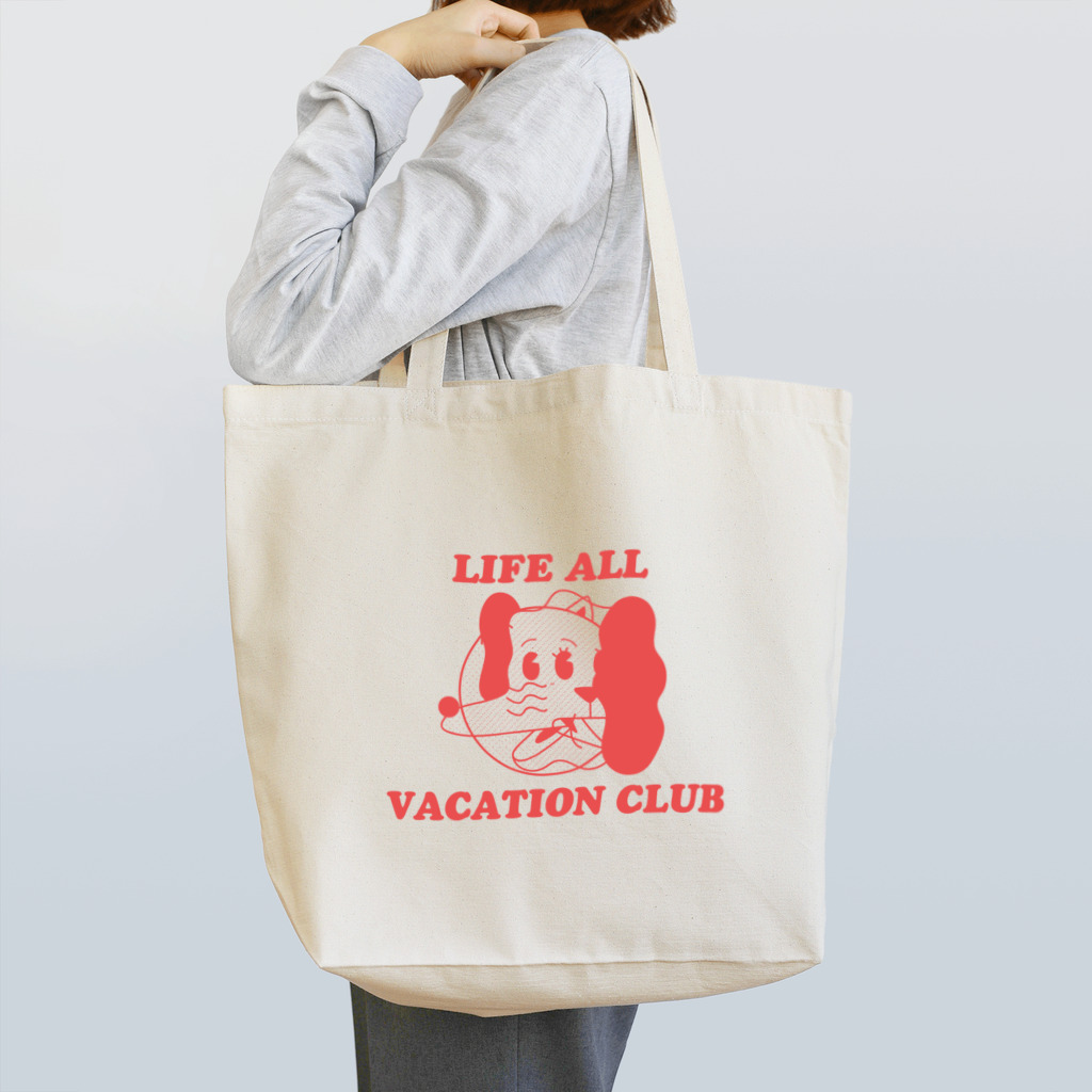 uhei art works.のいぬねこちゃん/LIFE ALL VACATION CLUB Tote Bag