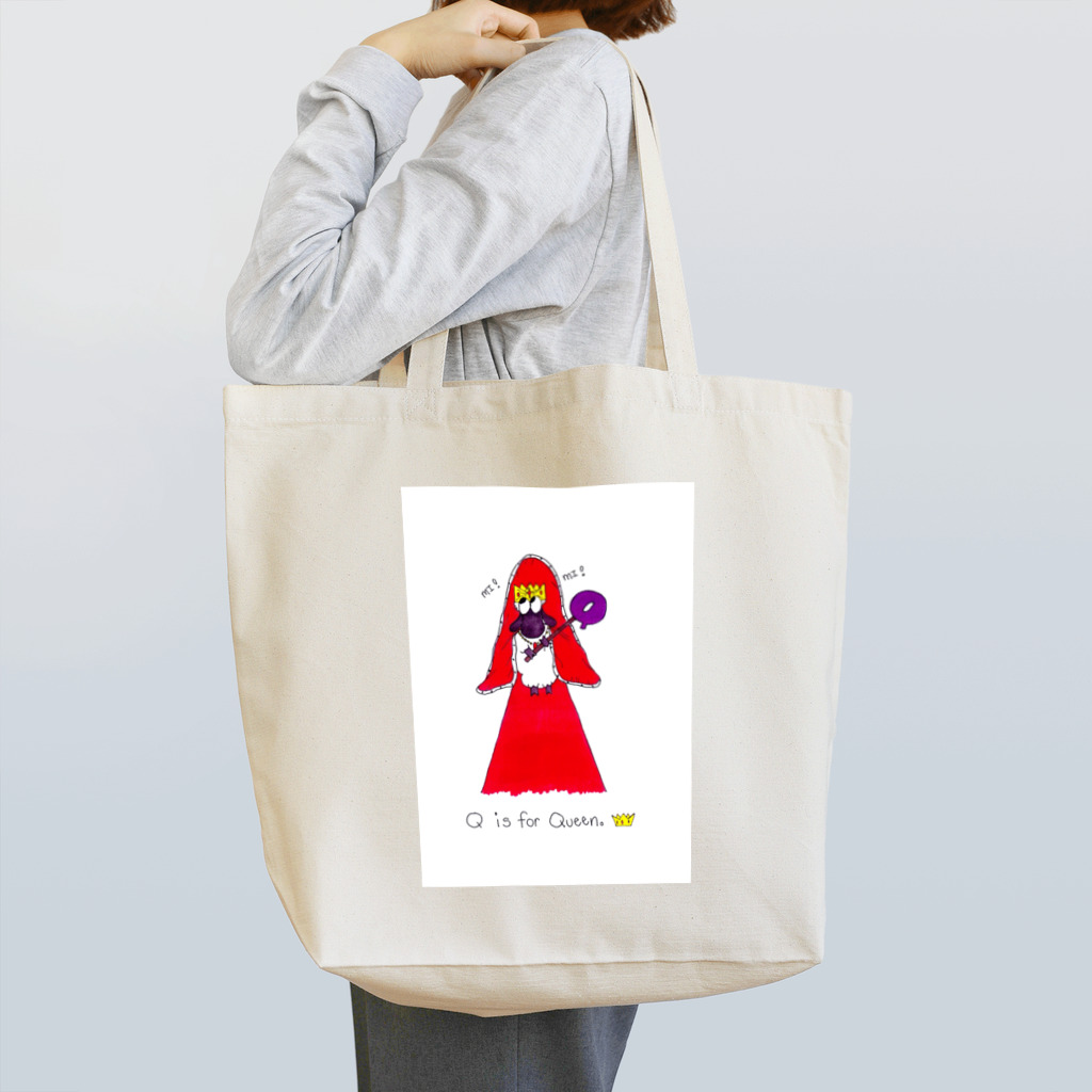 シープロジェクトのQ is for Queen Tote Bag