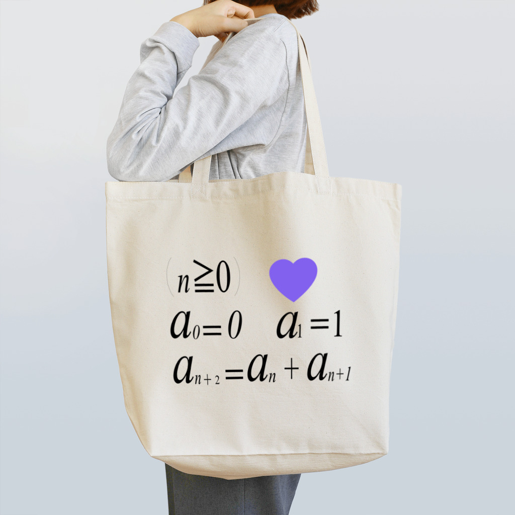 にゃんたみやの数学公式シリーズ５～フィボナッチ Tote Bag